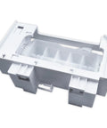 Direct Replacement Ice Maker Assembly For Compatible Fridges With W10873791 W10760070 W10798411 W11130444 Easy Install And Durable Ice Output Premium Construction, white plastic