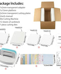 Package contents of Six Inch Die Cutting And Embossing Machine For Card Making And Scrapbooking, Diy Crafts, Beginner Friendly, Portable