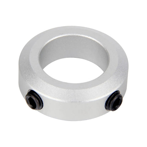 Single aluminum screw-style shaft collar from 4 Pack 25mm Bore Aluminum Screw Style Shaft Collars With 38mm Outer Diameter And 12mm Width