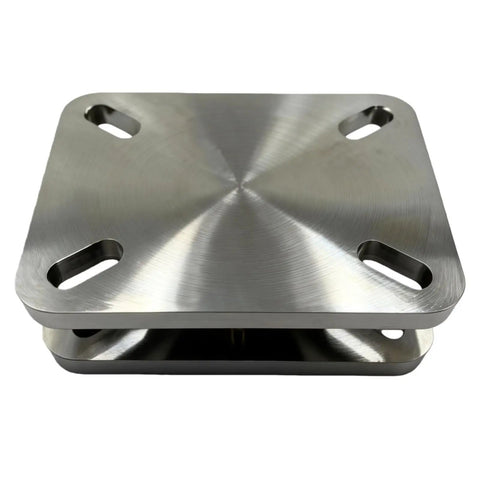 Heavy Duty Bearing Turntable Plate 5500 Lb Rating Greaseable Kingpinless Design for Workstations Weld Tables Displays