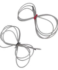 Two Pack Transmissive Fiber Optic Sensor Built For Brutal Heat With 0 To 2100mm Detection Range And 300C Temp Tolerance Ideal Replacement For FU 84C In Industrial Automation, coiled metal sensor leads