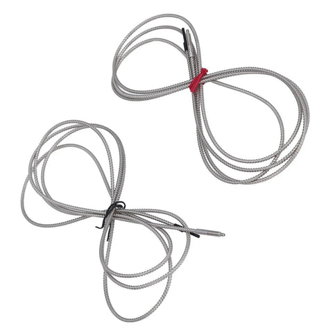 Two Pack Transmissive Fiber Optic Sensor Built For Brutal Heat With 0 To 2100mm Detection Range And 300C Temp Tolerance Ideal Replacement For FU 84C In Industrial Automation, coiled metal sensor leads