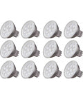 Hot 6.5W LED MR16 Bulbs Pack Of 12, 2700K Warm White, 500 Lumen Output, 40 Degree Beam, GU5.3 Bi-Pin Base, 12V AC DC, Dimmable