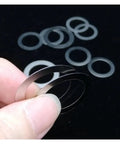 Ultra Thin Flat Washer Set 600 Pieces M3 To M20 304 Stainless Steel Gasket Shim Assortment 0.2mm Thick Heavy Duty Washers For Precise Load Distribution And Rust Resistant Outdoor Use, thin stainless washers held by hand