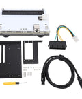 Plug And Play External Gpu Enclosure For Thunderbolt 3 4 And Usb 4 Expands PCIE 16 X Slot showing main unit, cable, and mounting parts.