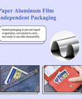 Glasses cleaner lens wipes, 300 pcs, aluminum foil packaging illustration.