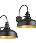 11.4 Inch Dome Barn Light Wall Sconce With E26 Socket Weatherproof Anti Rust Exterior Lighting for Porch Patio Garage