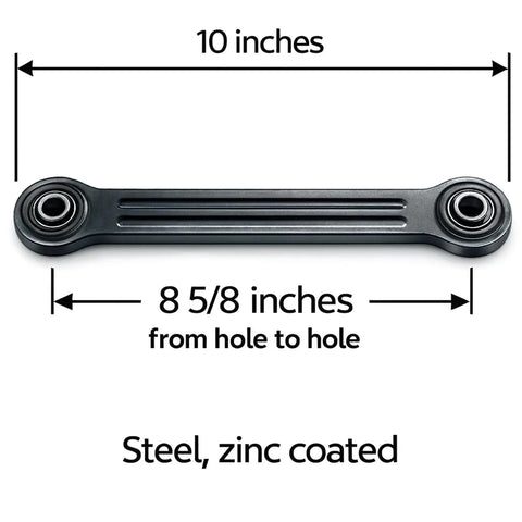 Patio Glider Bearing Bracket Rocker Arm Repair Kit For Outdoor Gliders, Heavy Duty Steel Zinc Coated Rust Resistant With Ball Bearing Pivot Points, 10 Inch End To End, Eight And Five Eighths Inch Hole Spacing, 4 Pack