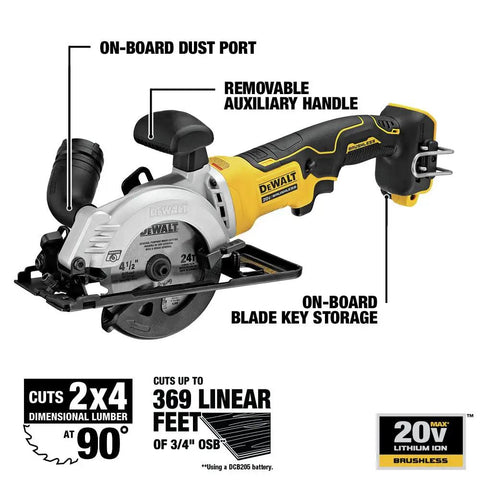 Compact 20v Max Brushless Circular Saw Tool Only Featuring Removable Side Handle And Integrated Blade Key Storage A Reliable Bad Boy For Framing Trim And Decking That Cuts Through Oak And Osb Without Breaking A Sweat While Staying Easy On The Wrists