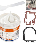 6 Oz Food Grade Grease For Kitchen Stand Mixers Pro Grade Lubricant For Regular Maintenance And Gear Wear Reduction, Compatible With Gasket Seals And Common Mixer Parts, One Can. 6 oz jar with gaskets