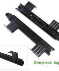 Bad Ass 3 Fold Telescopic Keyboard Drawer Glide Under Desk Sliding Tray With Smooth Quiet Operation Built From Cold Rolled Steel Is Rust Resistant And Holds Up Against Daily Grinds Perfect Setup For Gamers Who Want Solid Performance All Day, black steel slide rail