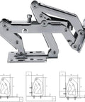 170 Degree Soft Close Cabinet Hinges With Adjustable Lazy Susan For Corner Cabinets, heavy duty concealed frameless hinge with diagrams