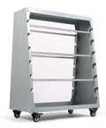 Heavy Duty Wire Spool Rack With Wheel 6 Rod Cable Dispenser For Electrical, Industrial And Retail Use Keeps Spools Organized
