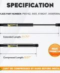 Chrysler 300 Rear Trunk Lid Lift Supports Gas Springs Shocks Struts Replacement for 2005 2006 2007 2008 300C specifications