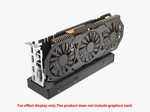 Level Up Your Portable Setup With This Rock Solid Mini Egpu Enclosure Offering Thunderbolt Four And Usb4 Bandwidth For Nvidia Or Amd Pcie Video Cards While Boosting Eighty Five Watt Pd Power Delivery Plus Daisychain Routing For Hella Smooth Gaming Flex, showing Mini eGPU enclosure with three fans.