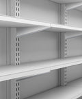 10 Pack Adjustable Shelf Brackets For Double Track System Closet Organization Heavy Duty Wire Shelf Brackets White 11.5 Inches installed