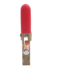 Heavy Duty 260A Brass Welding Ground Clamp With Wide 40mm Jaw For Stable Conduction And Secure Grip On Argon Or Gas Shielded Welding Tasks, featuring red rubber handle.