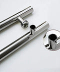 Heavy Duty Stainless Steel Gate Hardware Glass Door Handle For Indoor Outdoor Use brushed finish 800x600mm parts