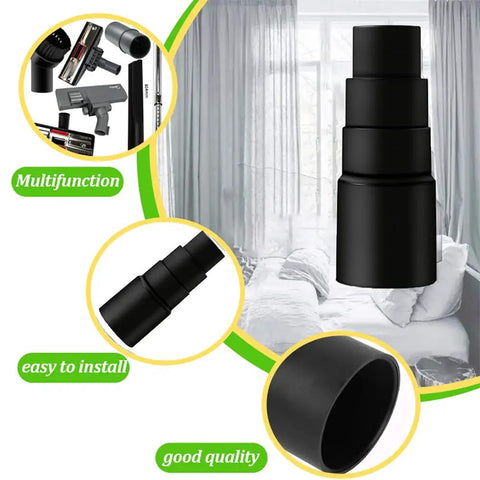 Must Have Vacuum Attachment Kit For 25mm And 32mm Hoses With Two 32mm Extension Wands Crevice Tool And Hose Adapter Eight Piece Set displayed