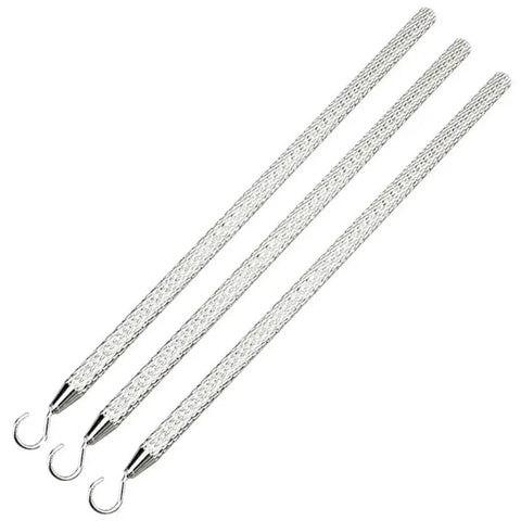 Rose Gold Bracelet Helper Tool Kit 12Pcs One Hand Jewelry Plier Clip Set For DIY Necklace And Watch Clasps Closures Easy On One Hand Operation No Help Needed Perfect Bracelet Assist Tools For Quick Secure Put On, 3 silver hook tools