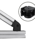 8 Pack Black Pivot Joint Hinge Connectors 180 Degree Adjustable For 2020 Series Aluminum Extrusion Profiles, Heavy Duty Zinc Alloy Construction, 30mm By 20mm By 20mm, Ideal For DIY Projects And Custom Builds on 2020 aluminum extrusion