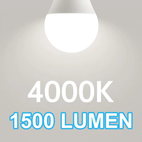Ultra Bright LED Garage Door Opener Bulbs 1500 Lumens A19 E26 Base 120V 12W 4000K Cool White Minimal RF Interference