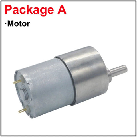 12V And 24V Micro Metal Geared Motor DC Powerhouse With Rock Solid Low Rpm To High Speed Stability, showcasing metal body and motor shaft design.