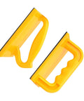 Safety Push Blocks For Woodworking Oblique And Straight Push Sticks Set For Table Saw And Router With Built To Last Durable Construction And Cushioned Grip For Smooth Precise Hands Free Cuts In Your Woodshop, two pieces, yellow, top view