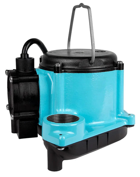 Compact Submersible Pump For Under Sink And Laundry Tray Systems With Integral Low Level Diaphragm Switch, 115V, One Third HP