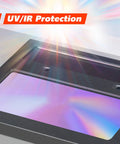 Welding True Color Auto Darkening Helmet With Adjustable Shade Range 4 To 9 To 13 lens showing UV/IR protection and shade control