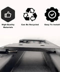 1.65 Inch Din Rail Mount Clip Snap In Universal Bracket For 35mm Din Rails Aluminum Alloy Relay Clip Heavy Duty Black Mounting Clip For Switches And Injectors 10 Pack shown with high-quality materials icon