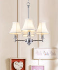 Chandelier Lamp Shades For Candelabra Bulbs Clip On Fitter 6 Inch Bottom Diameter 3 Inch Top Diameter 5 Inch Tall 6 Pack displayed in dining room.
