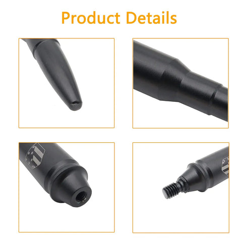Jeep Wrangler Short Black 5.7 Inch Aluminum FM Aerial Antenna Replacement Mast Whip product details view