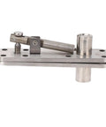 Heavy Duty 180 Degree Rotating Stainless Steel Door Hinge For Hidden Bookcase Doors Smooth Silent Pivot Swivel Hardware, side view, durable construction.