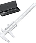 6 Inch Vernier Caliper Handy Non Digital Tool 0 to 6 Inch 0 to 150mm With 0.05mm Accuracy Carbon Steel Smooth Sliding Depth Rod