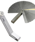 Stainless Steel Pro Grade Removable Feeler Gauge Set Dual Marked Metric And Imperial Gap Measuring Tool With 32 and 16 Blade Gauges