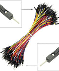 150Pcs 5 Colors 2.54mm Male to Male Jumper Wires Set for Breadboard Prototyping PVC Insulated Tin Copper 200mm Length 0.1 Inch Pitch PCB Circuit Cable