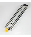 Heavy Duty 12 Inch Drawer Slides With Lock Full Extension Ball Bearing Runners showing steel construction and locking mechanism.