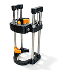 Heavy Duty Portable Drill Press Station Compatible With Bosch Gsr 12v-35 Fc Hand Drill showing precision depth stop guide and sturdy design.