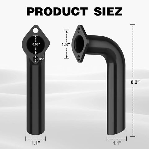 Exhaust Header Pipe Kit For Predator 212cc 224cc And GX160 GX200 Engines Coleman CT200U Mini Bike Go Kart High Performance Upgrade
