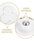 Close-up of Heavy Duty 8 Piece Adhesive Universal Caster Wheels For Furniture and Bedside Tables featuring smooth ball bearing rotation.