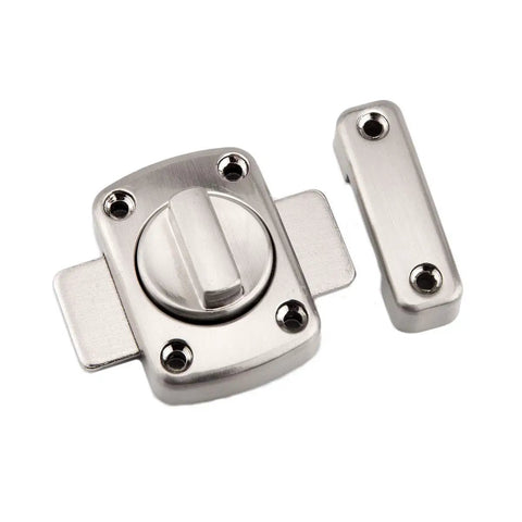 Kick Your Security Up A Notch With This Heavy Duty Rotate Bolt Latch Silver Brushed Hardware For Doors Cabinets Windows Solid Grip