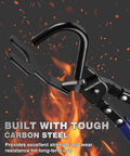 WORKPRO exhaust hanger removal tool pliers, carbon steel, black with blue grip, front view