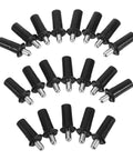 Spring Loaded Cabinet Door Pins For Easy Shutter Repair Kit With Noise Reduction Dampers Durable Plastic And Metal Replacement Hardware For Furniture Hinges And Door Fixes, black pins