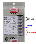 Front view of a High Precision DC Motor Speed Controller For Permanent Magnet Motors with labeled terminals.