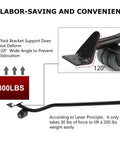 Heavy Duty Furniture Moving Kit For Hard Floors Lift Up To 1000 Lbs With 1 Lifter Tool And 4 Heightening Blocks side view