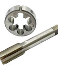 7/8-14 HSS Tap And Die Set UNF Right Hand For Machine Threads Pro Grade Round Die And Tap Kit For UNF Threading Durable High Speed Steel
