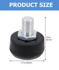 Adjustable Rubber Toe Stopper for Roller Skates High Elasticity Brake Head Replacement for Quad Inline Double Row Size 1.7x1.9 inch