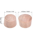 Wood Button Top Plugs Seven Sixteenths Inch Hardwood Plugs For Craft And Woodworking, Nine Twenty Fifths Inch Height, 50 Piece Pack
