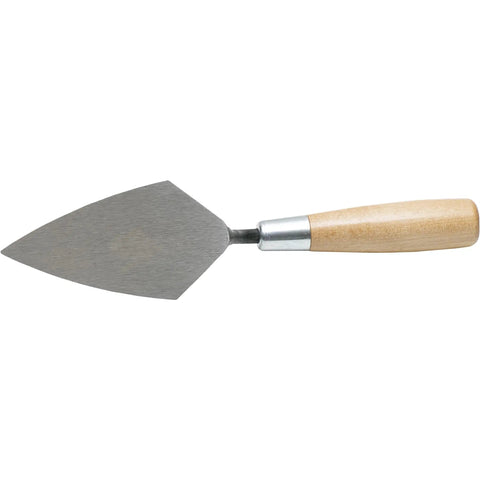 Archaeology Pointing Trowel With Leather Holster And Wood Handle, 5 X 2.5 Inch High Carbon Steel Blade, Heavy Duty USA Made, Professional Tool.